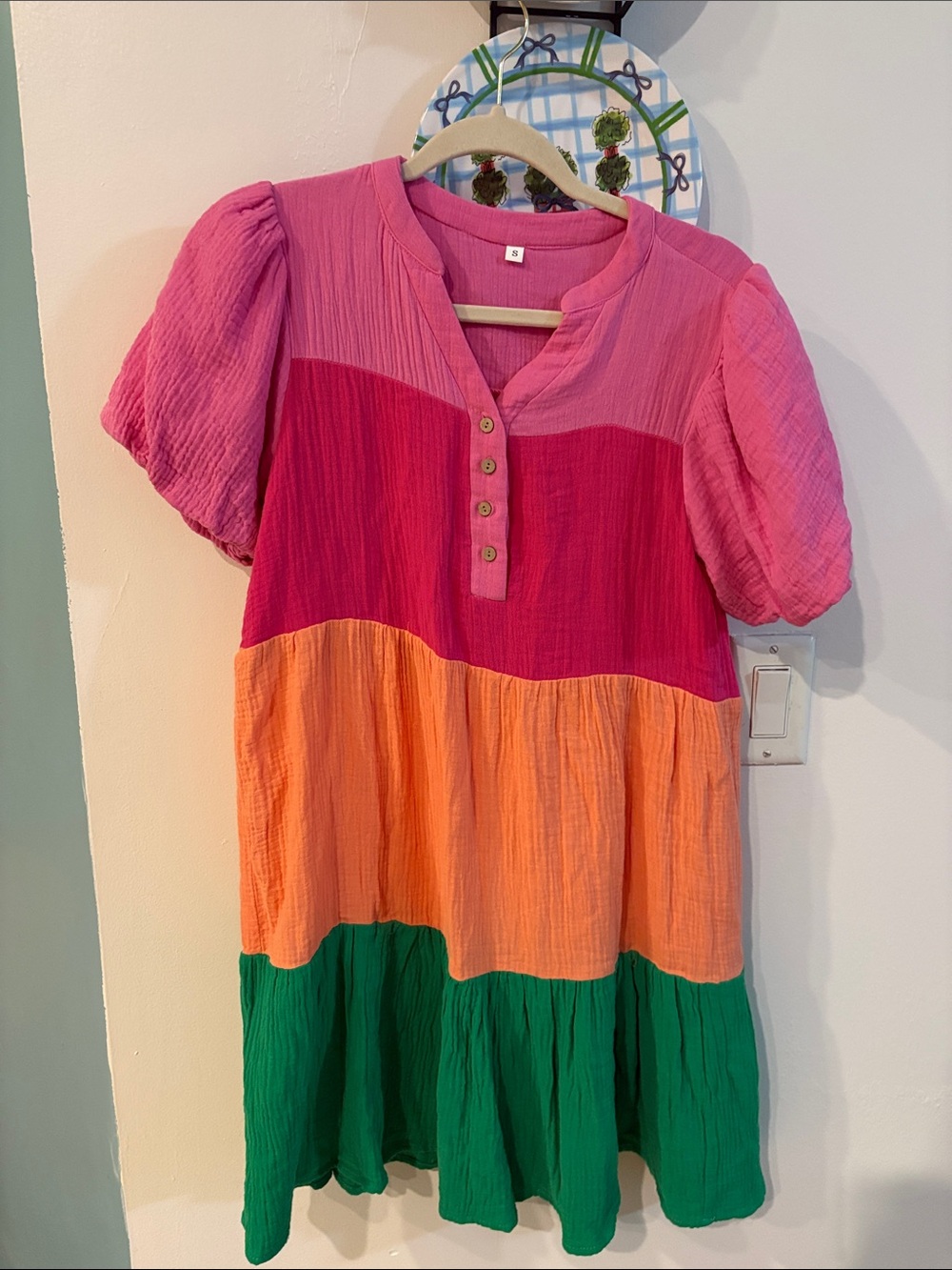 SHEIN BLOCK PRINT DRESS